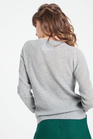 Pull ajusté en cachemire Lilly 23 - Gris