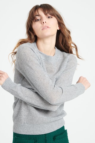 Pull ajusté en cachemire Lilly 23 - Gris