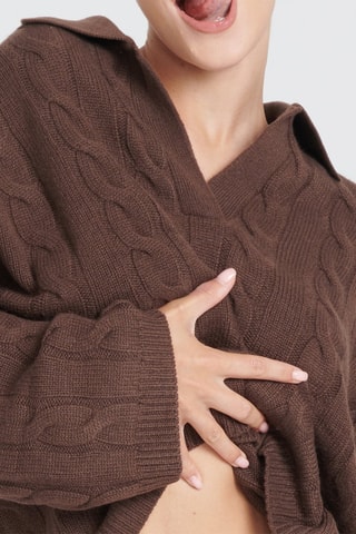 Polo oversize en cachemire Zaya 5 Zaya 5 - Marron