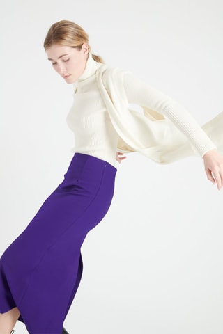Cardigan ample en cachemire sans manches Mia 6 - Blanc
