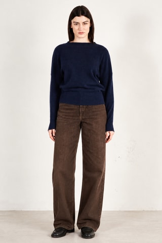 Pull oversize en cachemire Ria 2 - Bleu