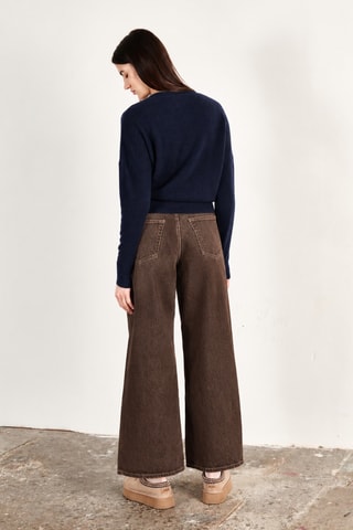 Pull oversize en cachemire Ria 2 - Bleu