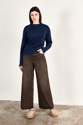 Pull oversize en cachemire Ria 2 - Bleu