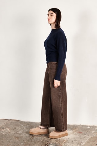 Pull oversize en cachemire Ria 2 - Bleu