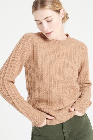 Pull ajusté en cachemire Lilly 29 - Camel