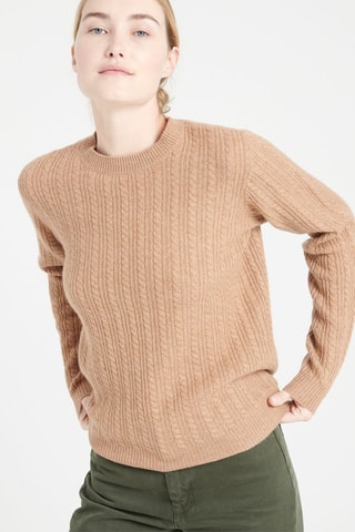 Pull ajusté en cachemire Lilly 29 - Camel