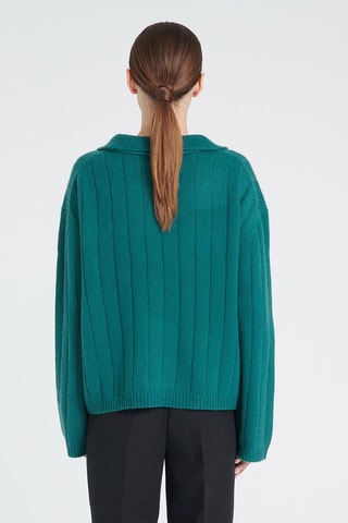 Pull oversize en cachemire Zaya 17 - Vert