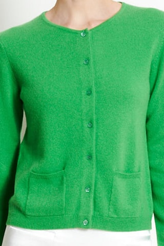 Gilet slim en cachemire Lilly 4B - Vert