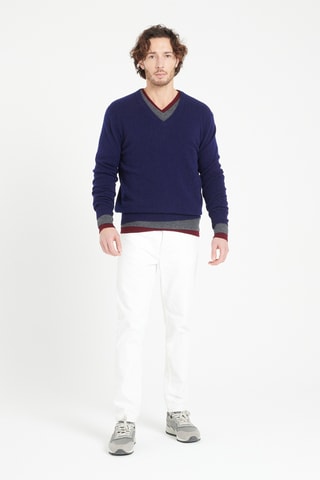 Pull oversize en cachemire Luke 1 - Bleu