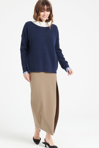 Pull ample en cachemire Lilly 25 - Bleu