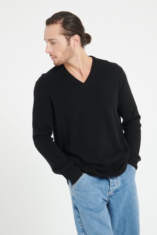 Pull ample en cachemire Luke 13 - Noir