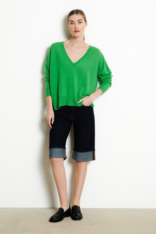 Pull réversible oversize en cachemire Ria 3 - Vert