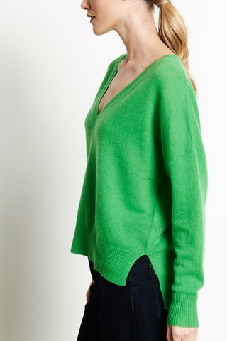 Pull réversible oversize en cachemire Ria 3 - Vert