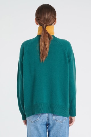 Pull ample en cachemire Zaya 10 - Vert