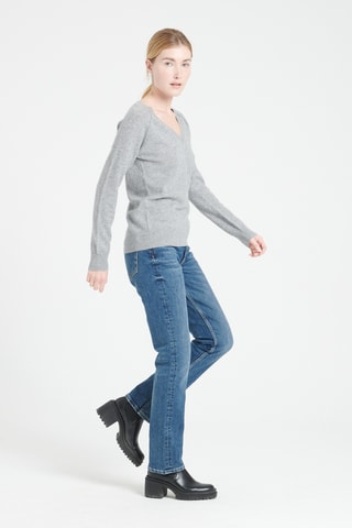 Pull oversize en cachemire Lilly 6 - Gris