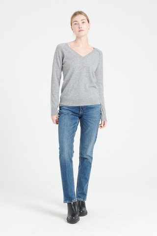 Pull oversize en cachemire Lilly 6 - Gris