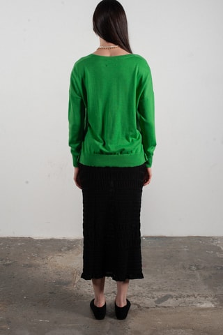 Pull oversize en laine et cachemire Kelly 10 - Vert