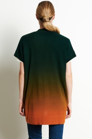 Kimono oversize en cachemire Ava 11 - Orange