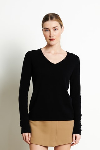 Pull slim en cachemire Lilly 2B - Noir