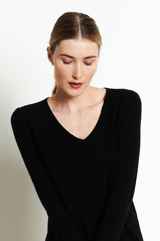 Pull slim en cachemire Lilly 2B - Noir