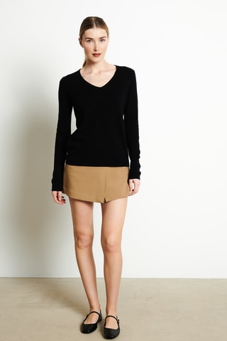 Pull slim en cachemire Lilly 2B - Noir