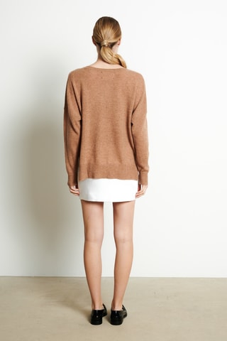 Pull réversible oversize en cachemire Ria 3 - Camel