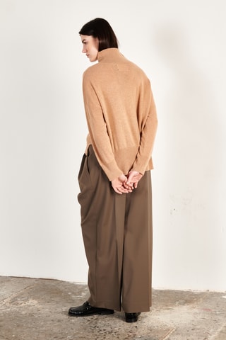 Pull oversize en cachemire Zaya 13 - Camel