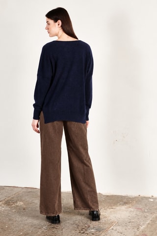 Pull oversize en cachemire Ria 3 - Bleu