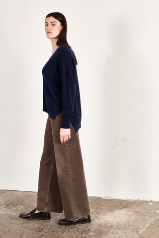 Pull oversize en cachemire Ria 3 - Bleu