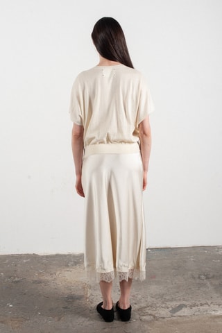 Pull oversize en laine et cachemire Kelly 6 - Blanc