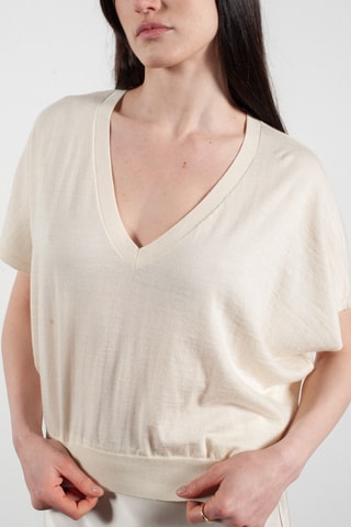 Pull oversize en laine et cachemire Kelly 6 - Blanc