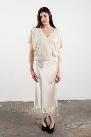 Pull oversize en laine et cachemire Kelly 6 - Blanc