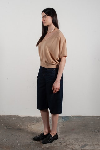 Pull oversize en laine et cachemire Kelly 6 - Beige