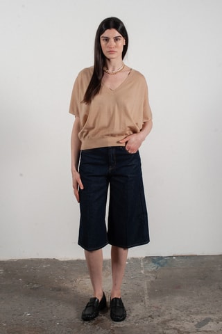 Pull oversize en laine et cachemire Kelly 6 - Beige