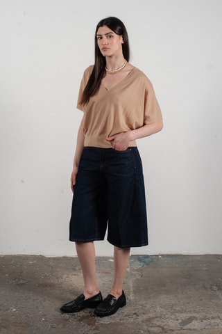 Pull oversize en laine et cachemire Kelly 6 - Beige