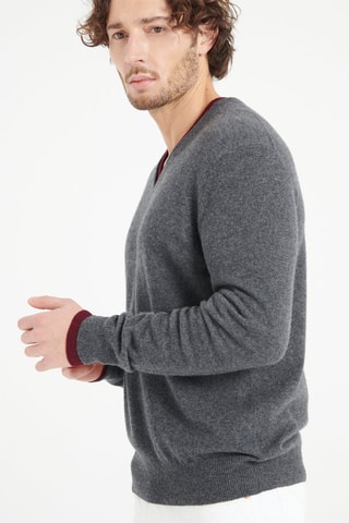 Pull ample en cachemire Luke 1  - Gris