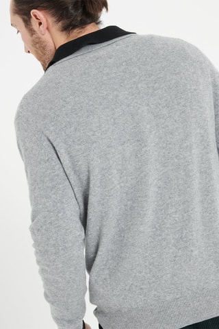 Polo ample relaxed en cachemire Luke 5 - Gris