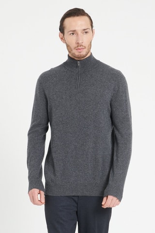 Pull ample en cachemire Luke 4 - Gris
