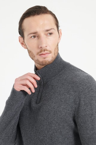 Pull ample en cachemire Luke 4 - Gris
