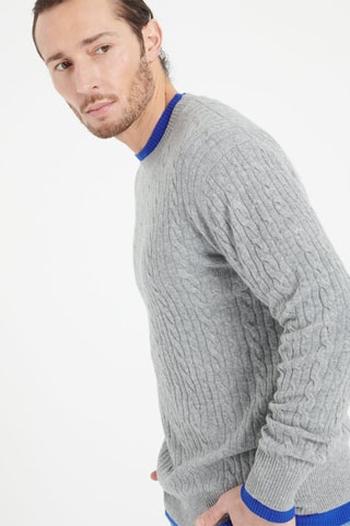 Pull ample en cachemire Zach 5 - Gris