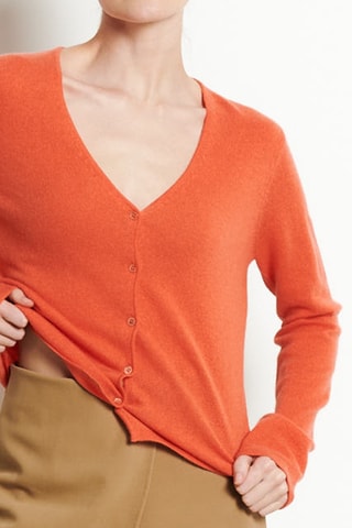 Gilet slim en cachemire Lilly 7B - Orange