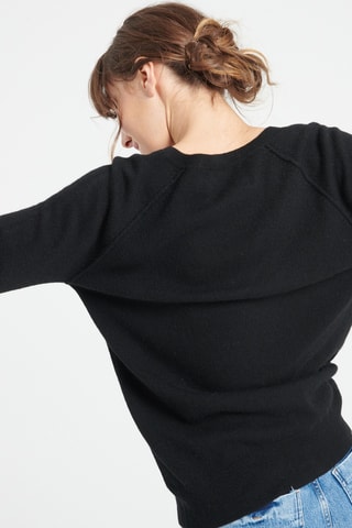Pull oversize en cachemire Lilly 6 - Noir