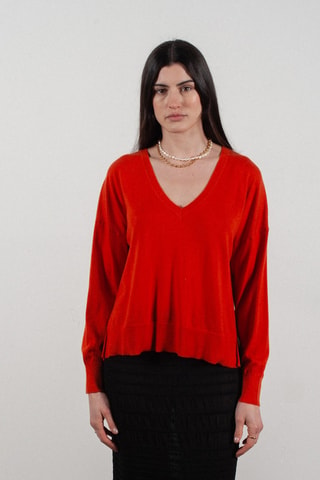 Pull oversize en laine et cachemire Kelly 10 - Orange