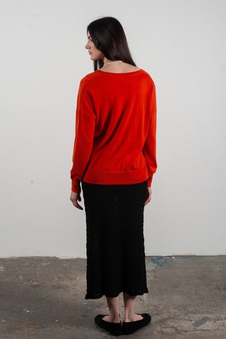 Pull oversize en laine et cachemire Kelly 10 - Orange