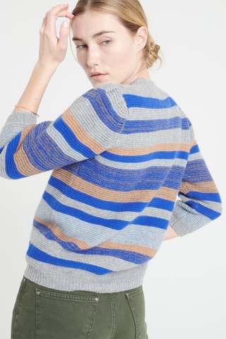 Cardigan ample en cachemire Mia 11 - Gris