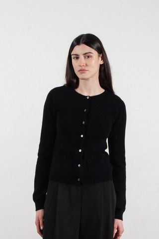 Gilet slim en cachemire Lilly 4B - Noir