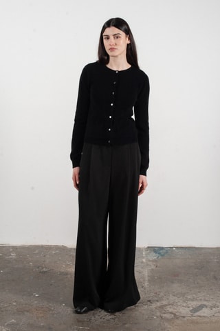 Gilet slim en cachemire Lilly 4B - Noir