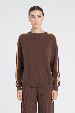 Pull ample en cachemire Zaya 19 - Marron