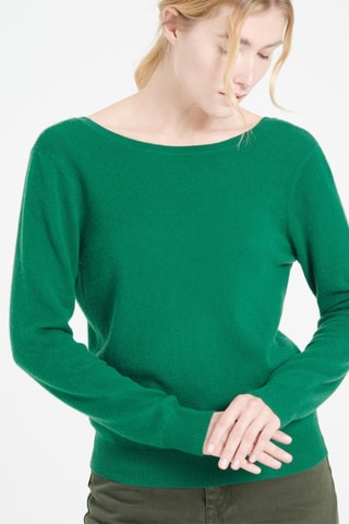 Pull ample en cachemire Mia 7 - Vert