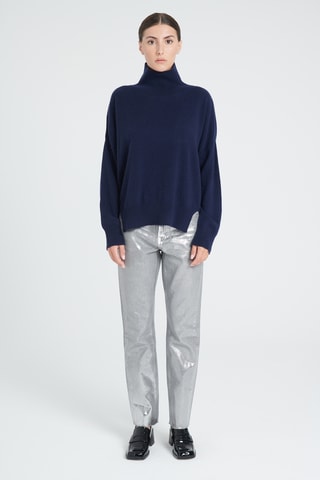 Pull oversize en cachemire Zaya 13 - Bleu